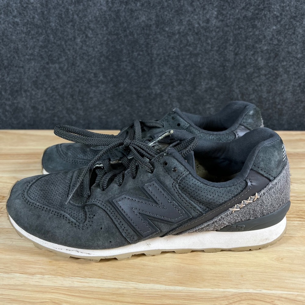 New Balance 696 Summer Utility Charcoal Grey Suede Sneakers WL696BY Womens 7 - Picture 3 of 9